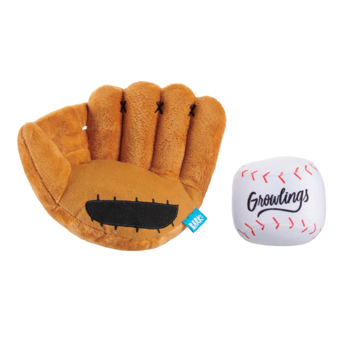 Growlings Baseball Glove Plush Multi-Part + Fetch Dog Toy - Image 3