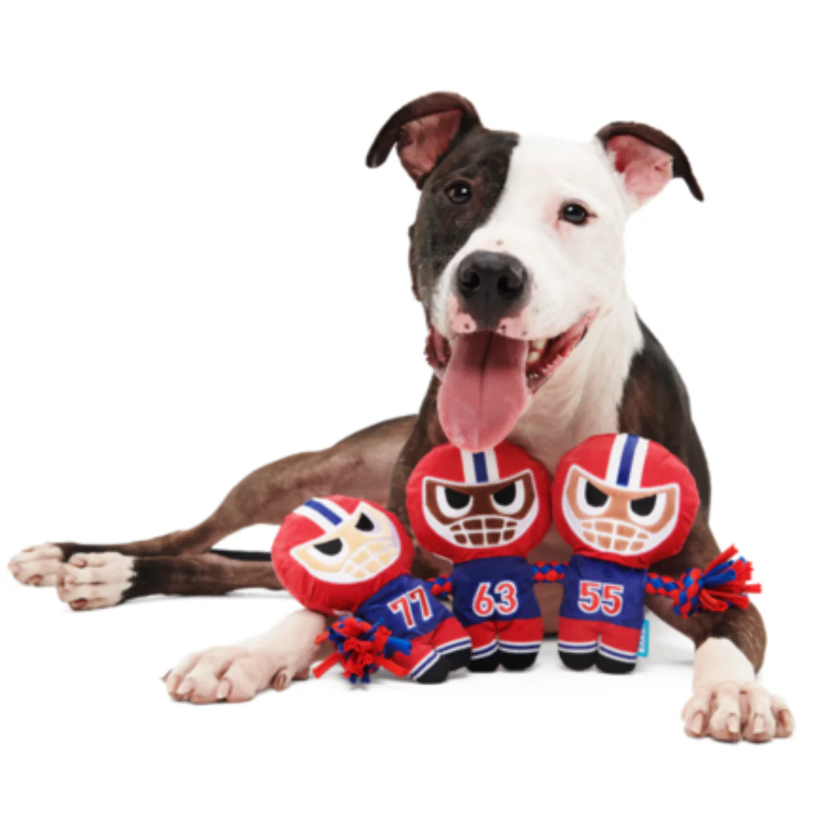 Linebarkers Plush Tug Dog Toy - Image 3