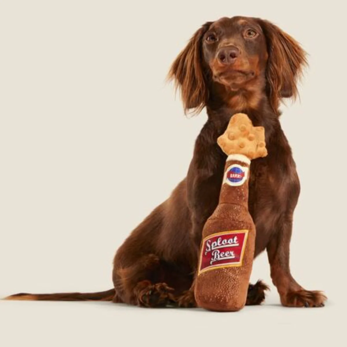 Old Fashioned Sploot Beer Plush Dog Toy - Image 4